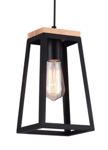 Pendul PLATINET IKAR P11610112 E27 METAL+WOOD BLACK 17X14X28[44022] [5]