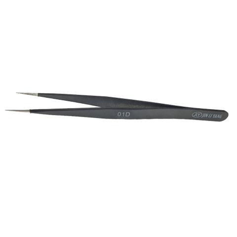 Penseta non-magnetica cu varf drept 15mm, JLY 01D, 131x8mm, anti-statica, din otel inoxidabil [1]