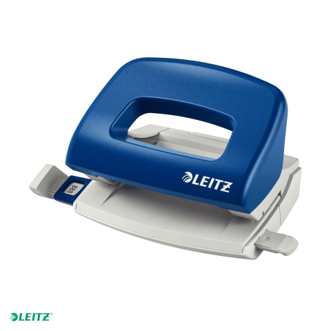 Tehnica de birou - Perforator Leitz NeXXt 5058, pentru documente perforate, perforare 10 coli, albastru