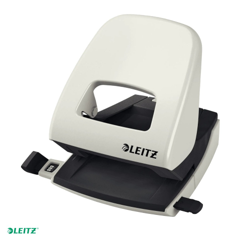 Tehnica de birou - Perforator metalic Leitz 5008 NeXXt Series, perforare 30 coli, pentru documente perforate, gri