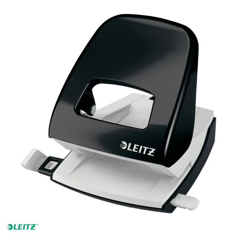 Tehnica de birou - Perforator metalic Leitz WOW 5008 NeXXt Series, perforare 30 coli, pentru documente perforate, negru