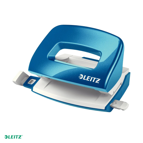 Tehnica de birou - Perforator metalic Leitz WOW 5060 MINI NeXXt Series, perforare 10 coli, albastru