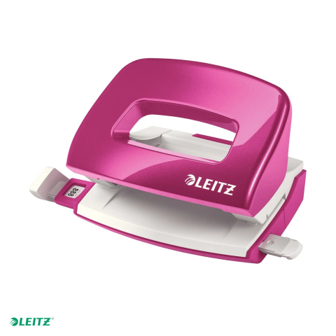 Tehnica de birou - Perforator metalic Leitz WOW 5060 MINI NeXXt Series, perforare 10 coli, roz
