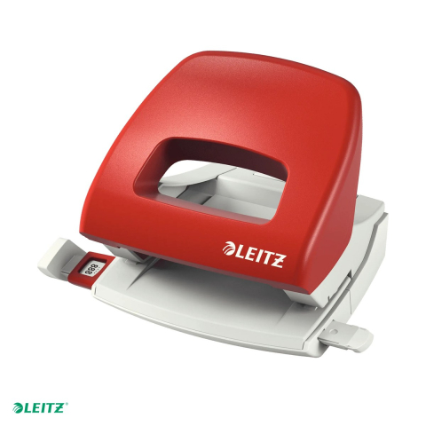 Tehnica de birou - Perforator plastic Leitz 5038 NeXXt Series, perforare 16 coli, rosu