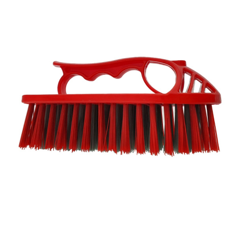Perie cu maner, pentru curatenie, lungime 135 mm, din plastic, rosie [2]