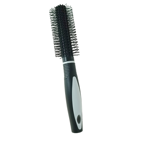 Perii de par - Perie de par rotunda V1, cu perii tip ac gamalie, lungime 225 mm, diametru 45 mm, neagra
