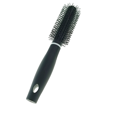 Perie de par rotunda V1, cu perii tip ac gamalie, lungime 225 mm, diametru 45 mm, neagra [4]
