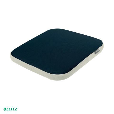 Produse ergonomice - Pernuta ergonomica pentru scaun Leitz Ergo, forma patrata, husa lavabila, 55 x 368 x 364 mm, gri carbune