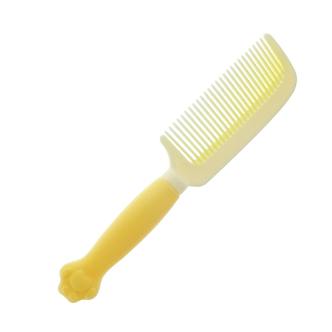 Pieptan cu maner figurina, din plastic moale, pentru copii, G39-V21 60247, galben [2]