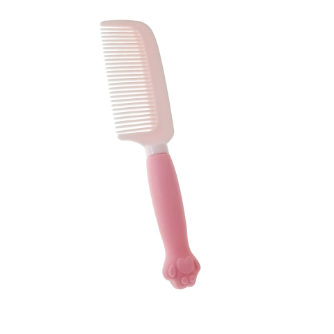 Piepteni - Pieptan cu maner figurina, din plastic moale, pentru copii, G39-V21 60247, roz