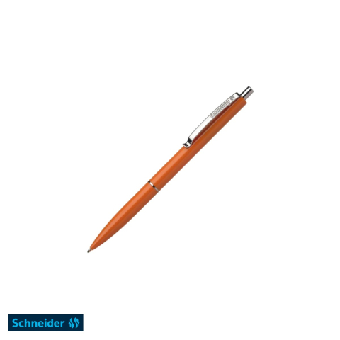 Pixuri cu mecanism - Pix cu mecanism Schneider K15, varf 0.7 mm, corp portocaliu, scriere albastra, reincarcabil