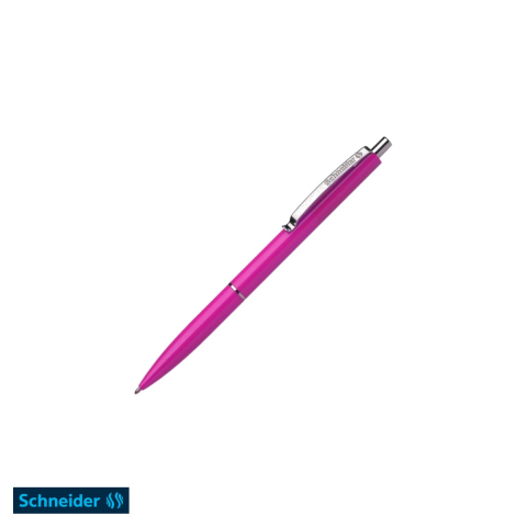 Pixuri cu mecanism - Pix cu mecanism Schneider K15, varf 0.7 mm, corp roz, scriere albastra, reincarcabil