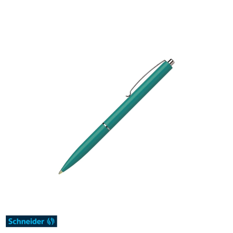Pixuri cu mecanism - Pix cu mecanism Schneider K15, varf 0.7 mm, corp verde, scriere albastra, reincarcabil
