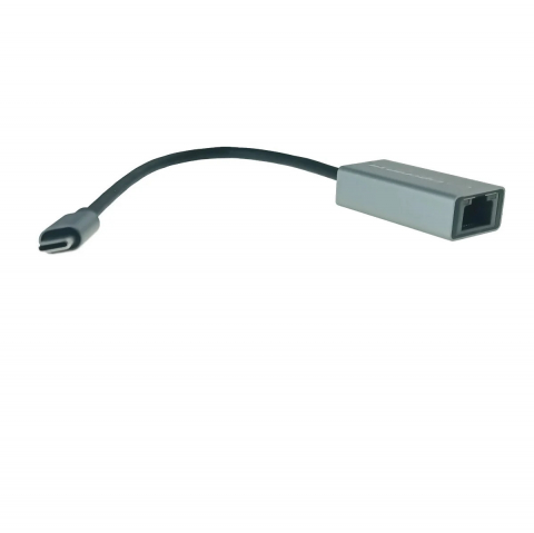 Retelistica - Placa de retea Esperanza 95884, RJ-45, 10/100/1000 Mbit/s, cu adaptor USB-C, cablu 18 cm, gri