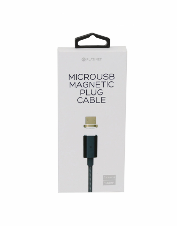 PLATINET MICRO USB TO USB CABLE WITH MAGNETIC 1M BLACK [3]