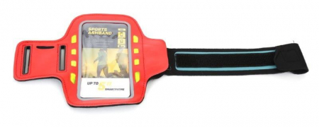 PLATINET SPORT ARMBRAND FOR SMARTPHONE RED WITH LED [2]