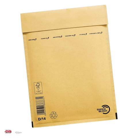 Plicuri - Plic cu bule de aer GPV D14, exterior 200x275 mm, interior 180x265 mm, hartie kraft maro 80 g/mp
