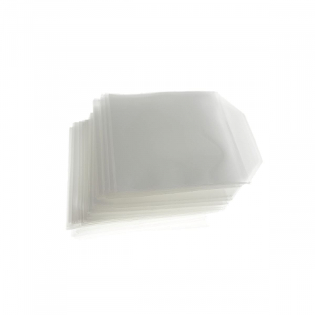 Plicuri CD - Plic plastic pentru mini CD-DVD 82X82 mm 100 micron cu adeziv, 100 buc/set, (pret/set)