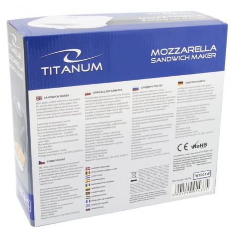 Prajitor de paine Titanum Mozzarella de tip sandwich 700W [10]