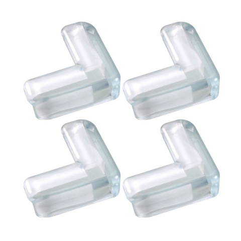 Set protectie - Protectie pentru colturi, din silicon, 4buc./set, 40 x 40 x 16 mm, 41900, transparent