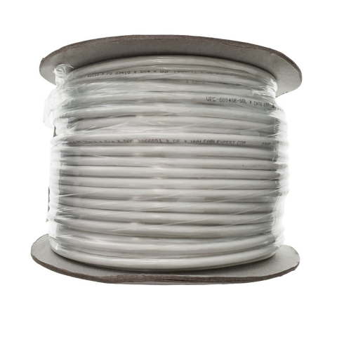 Rola 100m cablu LAN cat 6 UTP (premium CCA), solid, Cablexpert 07866, AWG 24, gri [6]