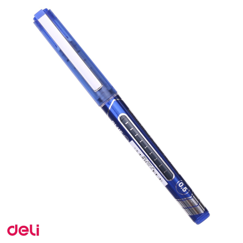 Birotica papetarie - Roller Deli Free Ink, 0.5 mm albastru