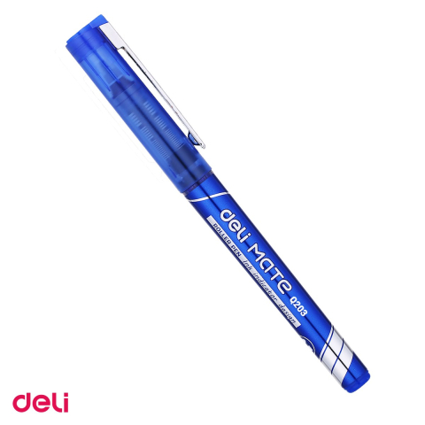 Birotica papetarie - Roller Deli Free Ink, 0.7 mm albastru