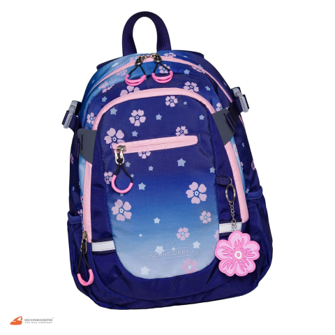 Gama de rucsacuri - Rucsac pentru clasa pregatitoare Schneiders Blue Bloom, 25x35x12 cm, 11 l, albastru