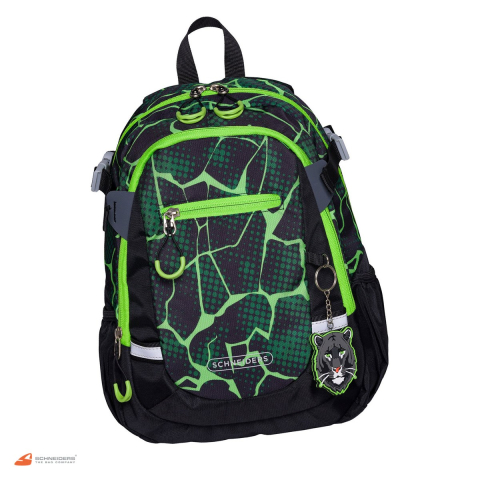 Gama de rucsacuri - Rucsac pentru clasa pregatitoare Schneiders Crash, 25x35x12 cm, 11 l, verde