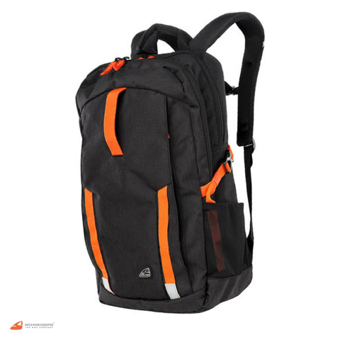 Rucsacuri - Rucsac Walker by Schneiders Trail cu penar si sac de sport, din poliester ripstop, 27 l, negru
