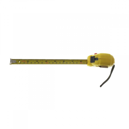 Masurare distante si dimensiuni - Ruleta metalica, 3m x 15mm, cu buton blocare, clema prindere, galbena, FS-11597