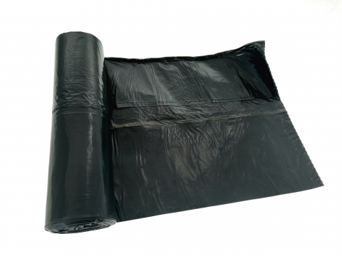 Saci menajeri, 120 l, set 10 bucati, dimensiuni 70 x 105 cm, negri [2]