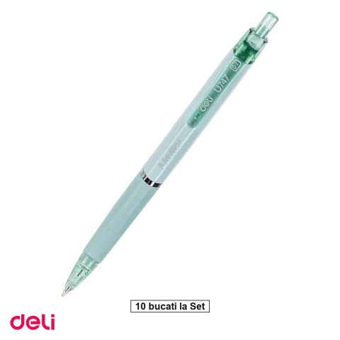 Instrumente de scris - Set 10 creioane Deli, de 0.7 mm, mecanic linfini culori macarons