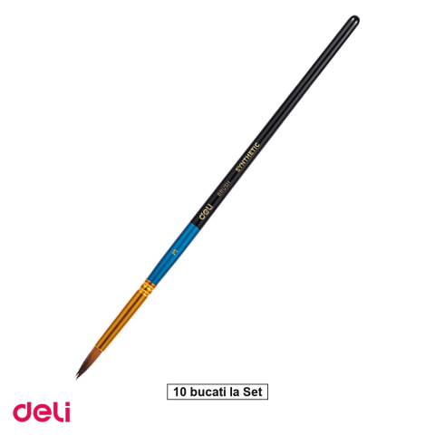 Handmade Creativ si Hobby - Set 10 pensule Deli, cu varf rotund, no 3