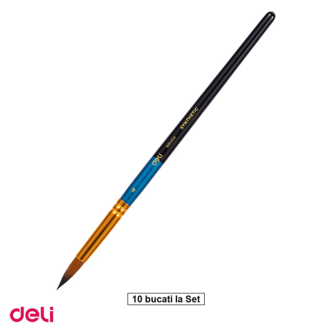 Handmade Creativ si Hobby - Set 10 pensule Deli, cu varf rotund, no 6