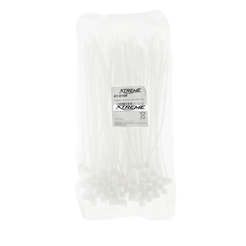 Set 100 bride zimtate din nailon, 2.9 x 150mm, cu autoblocare, tip colier, Xtreme 06676, pentru fixare si legare, albe [2]