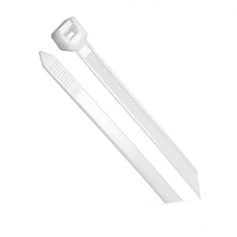 Set 100 bride zimtate din nailon, 2.9 x 150mm, cu autoblocare, tip colier, Xtreme 06676, pentru fixare si legare, albe [1]