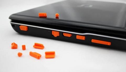 Set 12 capace antipraf, siliconice pentru mufe netbook [5]