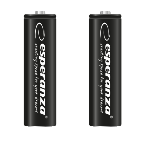 Set 2 acumulatori AA (R6) Esperanza 92254, 2600mAh, Ni-MH, 1.2V, reincarcabili, negri [1]