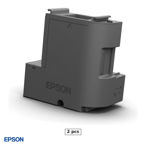 Accesorii imprimante - Set 2 x cutie de mentenanta Epson T04D1 pentru imprimante inkjet EcoTank, Expression Home XP-5100 si WorkForce WF-2860DWF, C13T04D100
