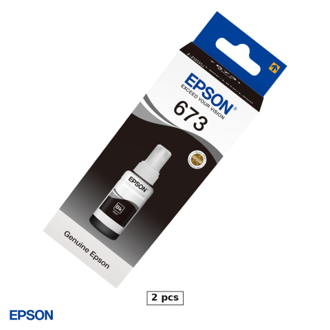 Cartuse inkjet - Set 2 x sticla de cerneala Epson T6731 EcoTank, 70 ml, cerneala dye, set foto de 6 culori, pentru L800, L805, L810, L850 si L1800, negru, C13T67314A