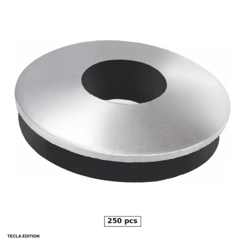 Suruburi, dibluri si accesorii prindere - Set 250 saibe de etansare otel cu cauciuc EPDM, 5.5x19 mm, zincate alb, etanseaza gaura surubului, ca apa sa nu intre sub tigla metalica