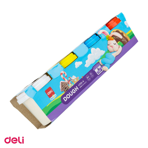 Handmade Creativ si Hobby - Set 4 plastiline Deli, 4 culori, modelaj 100 g