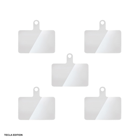 Alte accesorii telefoane - Set 5 insertii din TPU pentru prinderea snurului la telefon, Transparent