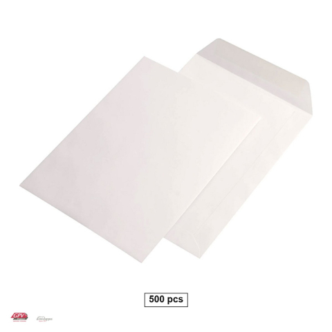 Plicuri - Set 500 plicuri C5 GPV, 162x229 mm, hartie alba 90 g/mp certificata FSC, cu banda siliconata, in cutie