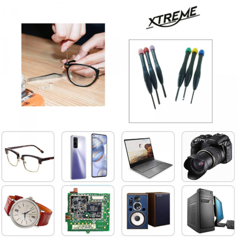 Set 6 surubelnite de precizie cu cap rotativ, Xtreme 00577, cutie depozitare, negre [7]