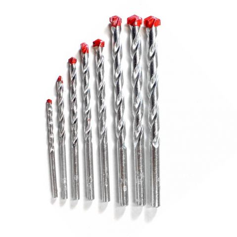 Set 8 burghie pentru zidarie, cu varf triunghiular, de la 3 la 10 mm, 30690 [6]