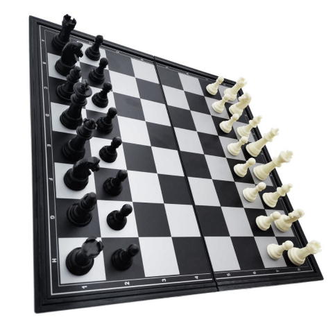 Articole divertisment - Set joc de Sah, MS-2018, cu piese magnetice, tabla metalica, suprafata 315 x 315 mm, in cutie