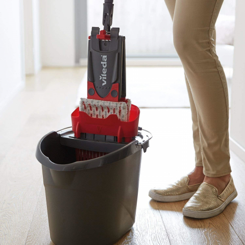 Set mop plat Vileda Complete Ultramax 2in1 XL 21202,cu storcator si galeata [6]