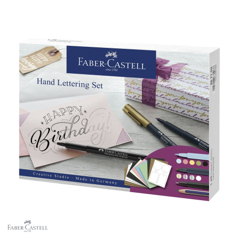 Markere - Set starter caligrafie Faber-Castell Pitt Artist Pen, markere brush si metallics, pentru felicitari si etichete cadou